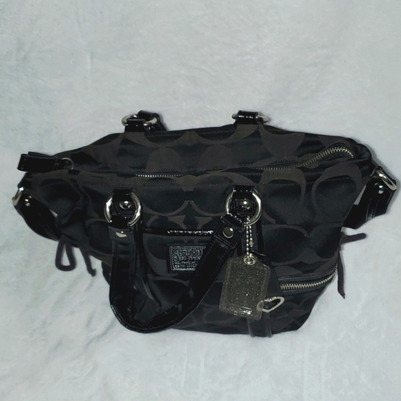 Coach Poppy Signature Tote Bag Purse - Picture 9 of 16